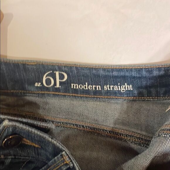 LOFT Blue Straight Leg Jeans Classic Style - Picture 7 of 10